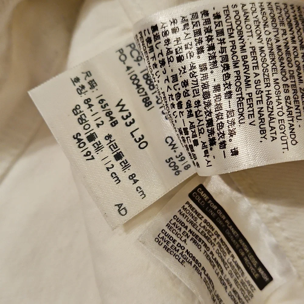 Levi's 711 Skinny White Jeans Size 33 - Picture 3 of 8